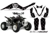 Apex Pro Shark MXR 70 / 90 ATV Graphic Kit - All Years Silver Star - Reloaded Black