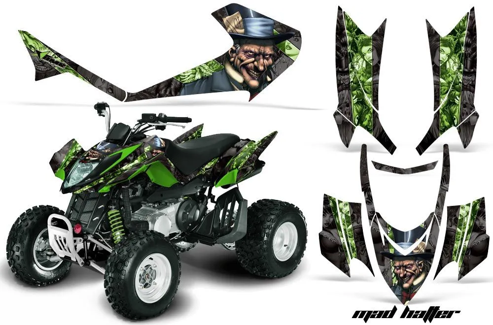Arctic Cat DVX300 ATV Graphic Kit - All Years Mad Hatter Green