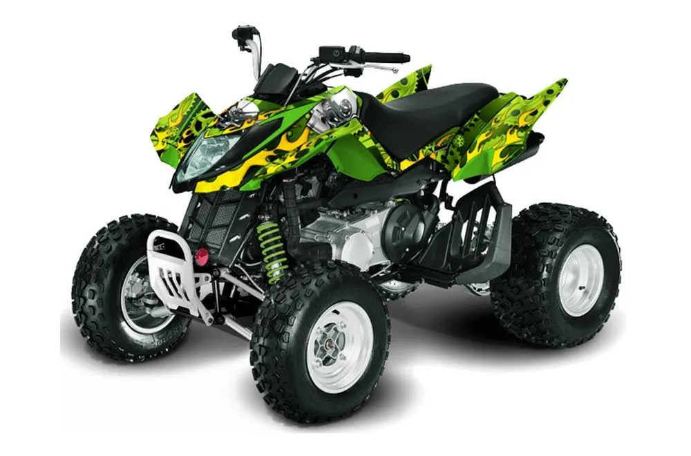 Arctic Cat DVX300 ATV Graphic Kit - All Years Motorhead Green