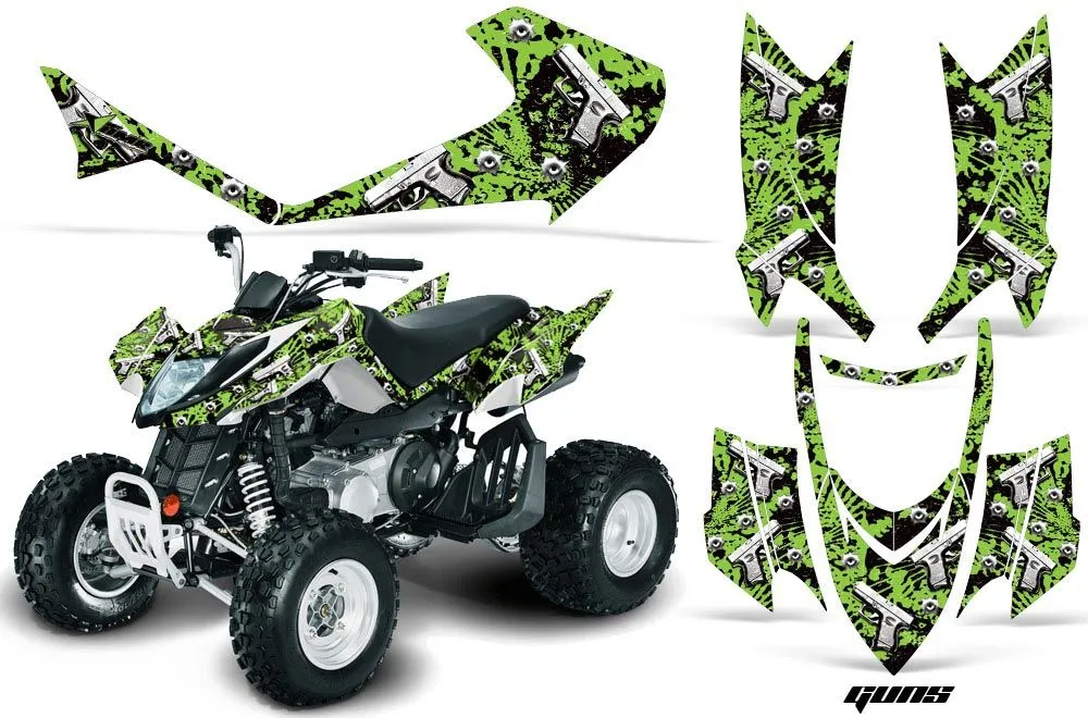 Arctic Cat DVX400 ATV Graphic Kit - All Years Guns Green