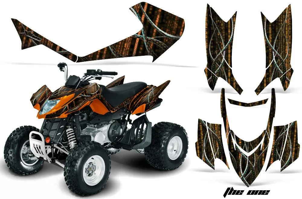 Arctic Cat DVX400 ATV Graphic Kit - All Years The One Orange