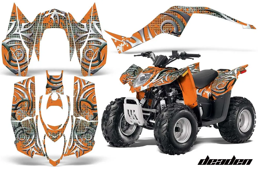 Arctic Cat DVX90 ATV Graphic Kit - 2008-2017 Deaden Orange