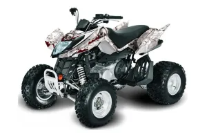 Arctic Cat DVX300 ATV Graphic Kit - All Years Bone Collector White