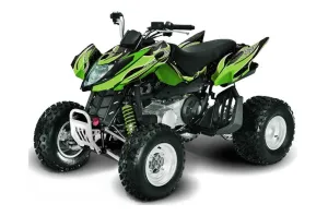 Arctic Cat DVX300 ATV Graphic Kit - All Years Tribal Flames Green
