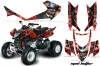 Arctic Cat DVX300 ATV Graphic Kit - All Years Mad Hatter Red