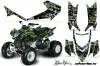 Arctic Cat DVX400 ATV Graphic Kit - All Years SilverStar - Silverhaze Green