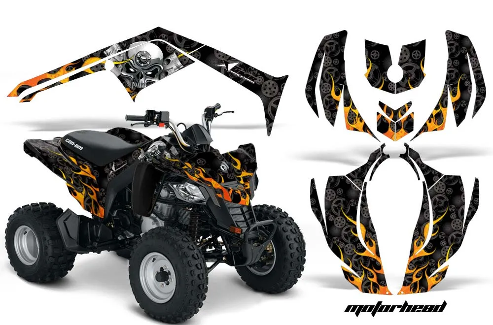 Can Am Bombardier DS250 ATV Graphic Kit - 2006-2021 Motorhead Black