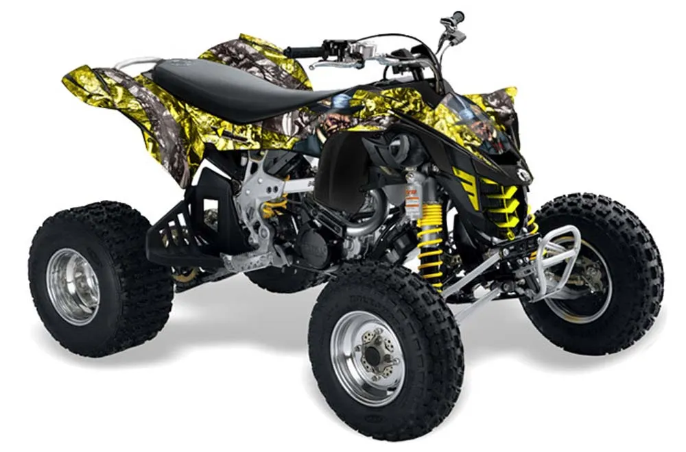 Can Am DS450 / DS450X EFI ATV Graphic Kit - 2008-2016 Mad Hatter Silver