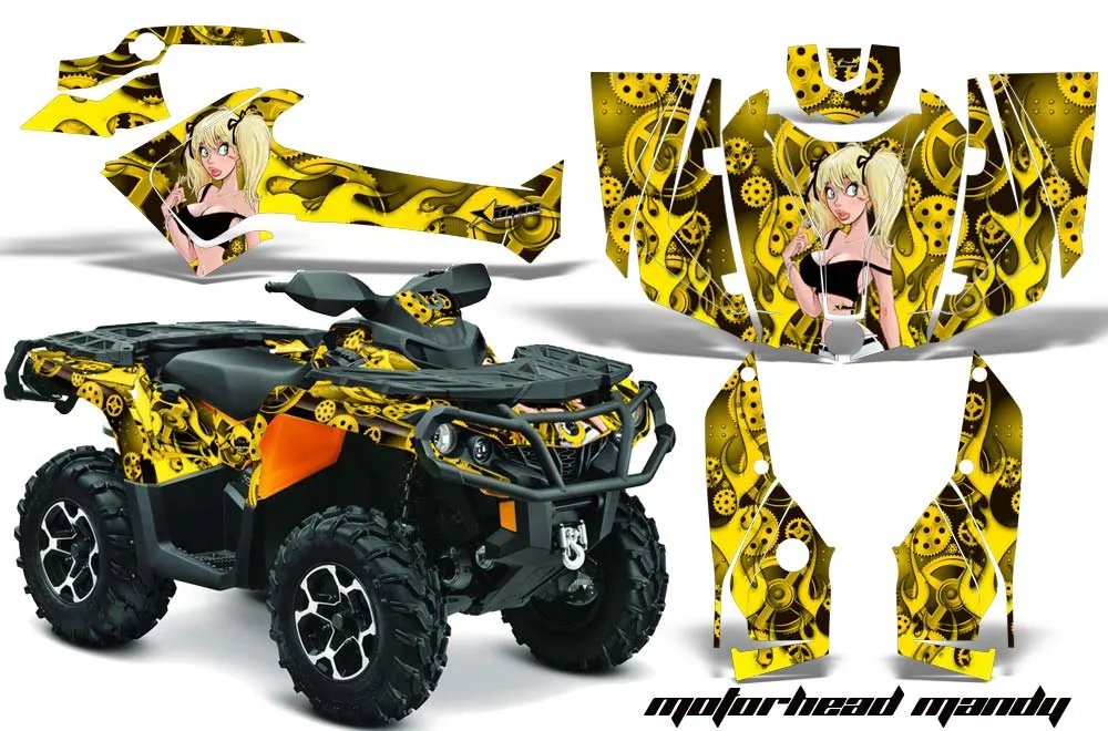 Can Am Outlander 500 / 650 / 800 / 800R / 1000 XT-P ATV Custom Graphic Kit - 2013-2016