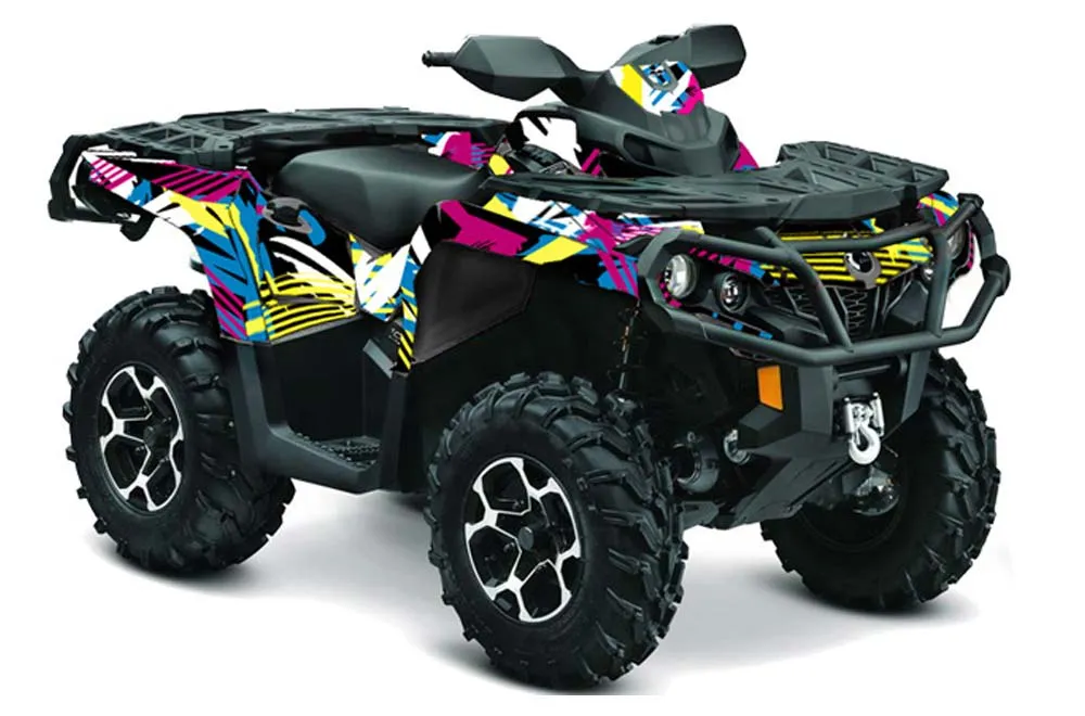 Can Am Outlander 500 / 650 / 800 / 800R / 1000 XT-P ATV Graphic Kit - 2013-2016 Flashback