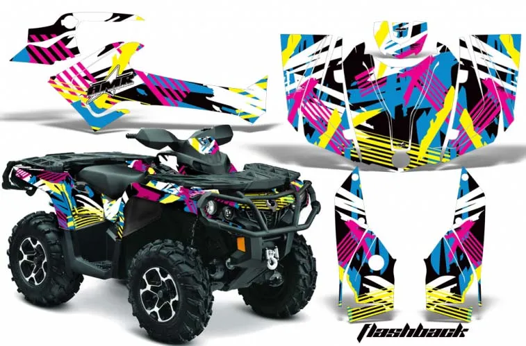 Can Am Outlander 500 / 650 / 800 / 800R / 1000 XT-P ATV Graphic Kit - 2013-2016 Flashback