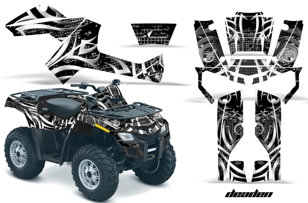 Can Am Outlander EFI 500 / 650 / 800 / 1000 ATV Graphic Kit - 2006-2011 Deaden Black