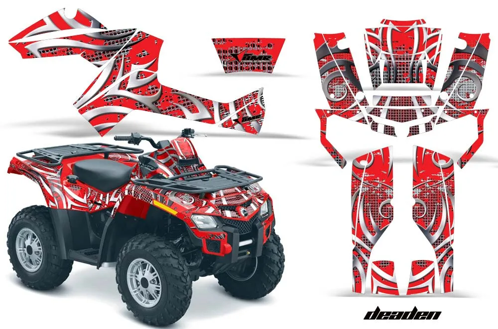 Can Am Outlander EFI 500 / 650 / 800 / 1000 ATV Graphic Kit - 2006-2011 Deaden Red