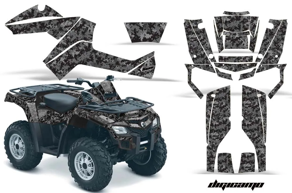 Can Am Outlander EFI 500 / 650 / 800 / 1000 ATV Graphic Kit - 2006-2011 Digi Camo Black