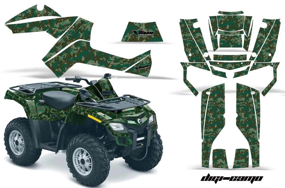 Can Am Outlander EFI 500 / 650 / 800 / 1000 ATV Graphic Kit - 2006-2011 Digi Camo Green