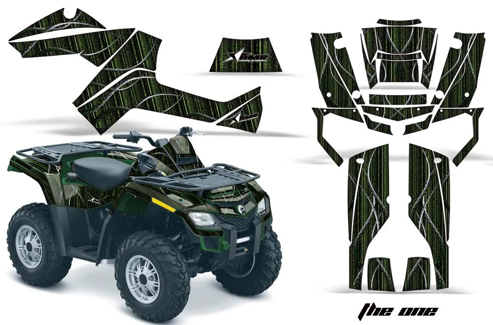 Can Am Outlander EFI 500 / 650 / 800 / 1000 ATV Graphic Kit - 2006-2011 The One Green