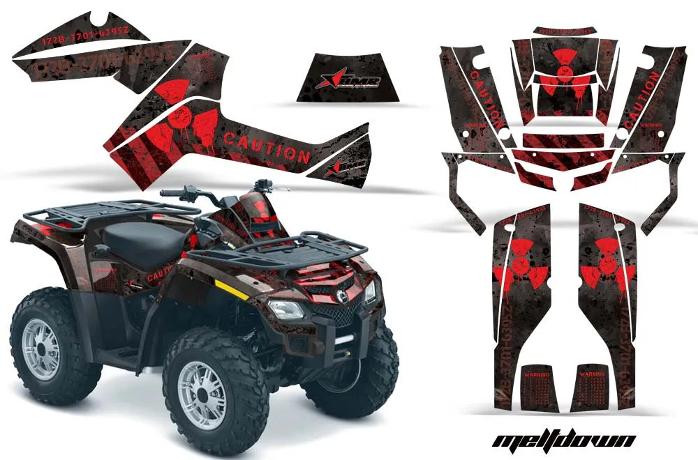 Can Am Outlander EFI 500 / 650 ATV Custom Graphic Kit - 2012-2015
