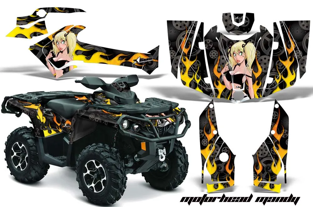 Can Am Outlander XMR 800R ATV Custom Graphic Kit - 2006-2012
