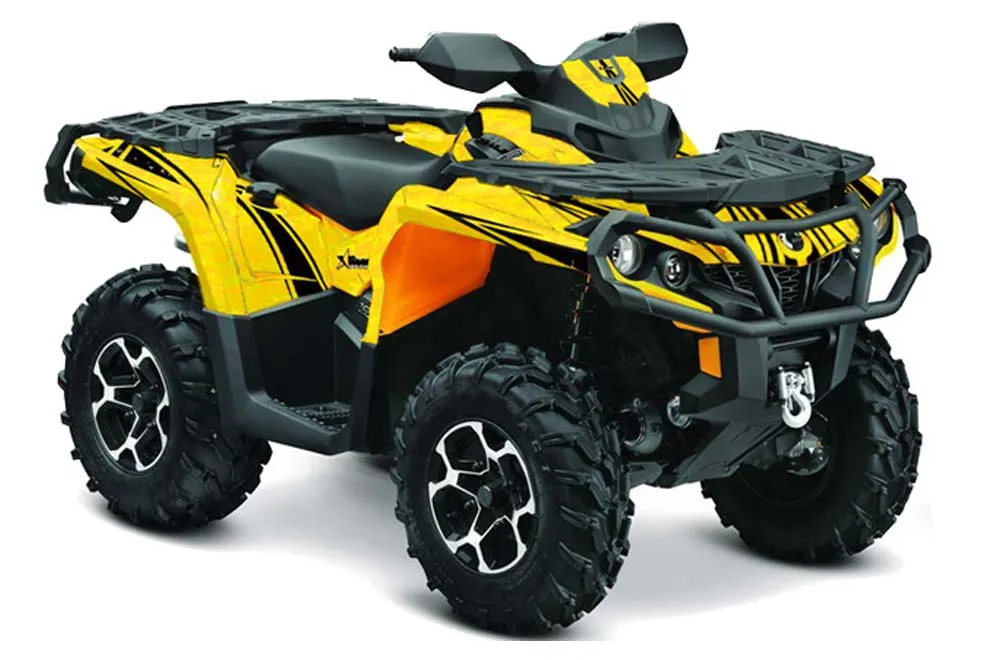 Can Am Outlander XMR / MAX / XT ATV Graphic Kit - 2006-2011 Contender Yellow