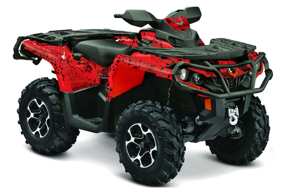 Can Am Outlander XMR / MAX / XT ATV Graphic Kit - 2006-2011 Meltdown Red
