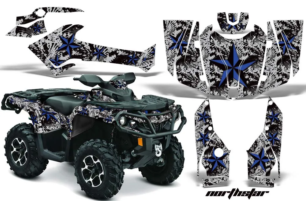 Can Am Outlander XMR / MAX / XT ATV Graphic Kit - 2006-2011 Northstar Blue