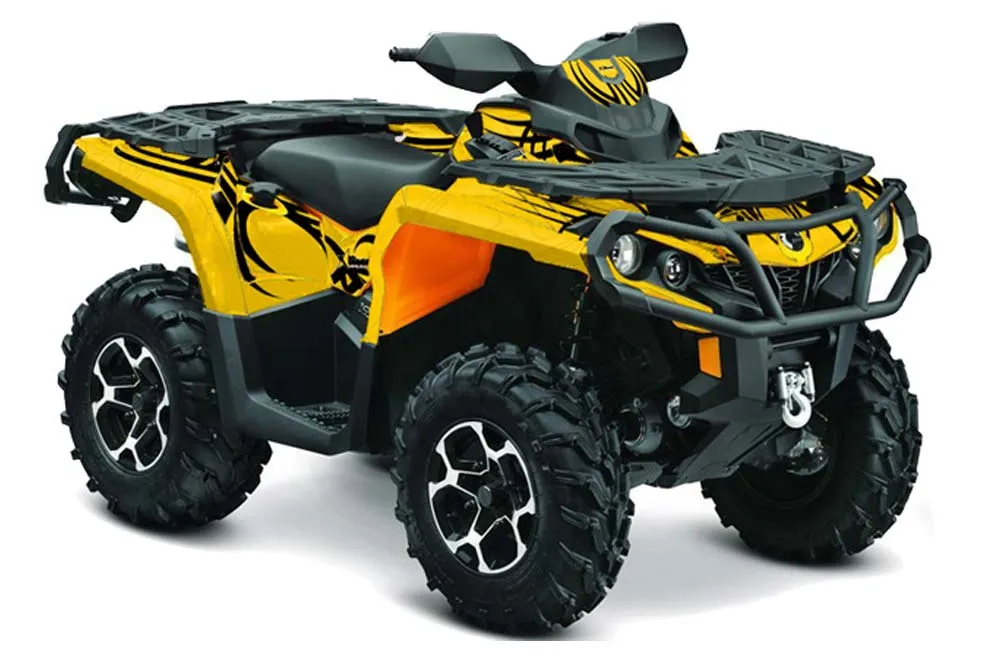 Can Am Outlander XMR / MAX / XT ATV Graphic Kit - 2006-2011 Tribe Yellow