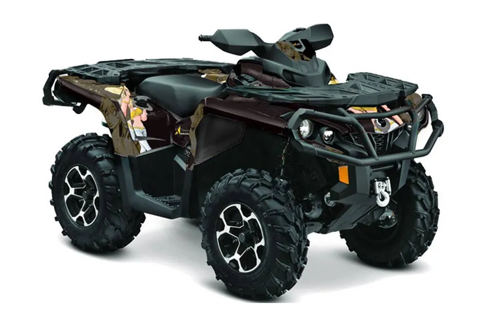 Can Am Outlander XT / DPS / SST ATV Graphic Kit - 2013-2016 Mandy Yellow