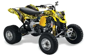 Can Am DS450 / DS450X EFI ATV Graphic Kit - 2008-2016 Mad Hatter Black