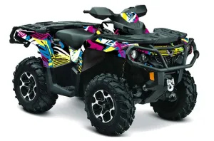 Can Am Outlander 500 / 650 / 800 / 800R / 1000 XT-P ATV Graphic Kit - 2013-2016 Flashback