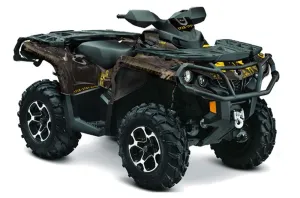 Can Am Outlander 500 / 650 / 800 / 800R / 1000 XT-P ATV Graphic Kit - 2013-2016 Meltdown Black