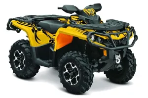 Can Am Outlander 500 / 650 / 800 / 800R / 1000 XT-P ATV Graphic Kit - 2013-2016 Tribe Yellow