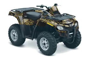 Can Am Outlander EFI 500 / 650 ATV Graphic Kit - 2012-2015 Widow Maker Yellow