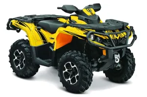 Can Am Outlander XMR / MAX / XT ATV Graphic Kit - 2006-2011 Contender Yellow