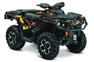 Can Am Outlander XMR / MAX / XT ATV Graphic Kit - 2006-2011 Motorhead Mandy Black