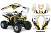 Can Am Bombardier DS250 ATV Graphic Kit - 2006-2021 Carbon X Yellow