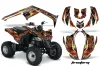 Can Am Bombardier DS250 ATV Graphic Kit - 2006-2021 Firestorm Black