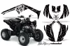 Can Am Bombardier DS250 ATV Graphic Kit - 2006-2021 Silver Star - Reloaded White