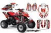 Can Am Bombardier DS650 ATV Graphic Kit - 2000-2007 Mad Hatter Red