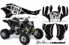 Can Am DS450 / DS450X EFI ATV Graphic Kit - 2008-2016 Silver Star - Reloaded White