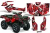 Can Am Outlander 500 / 650 / 800 / 800R / 1000 XT-P ATV Graphic Kit - 2013-2016 Guns Red
