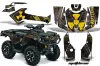 Can Am Outlander 500 / 650 / 800 / 800R / 1000 XT-P ATV Graphic Kit - 2013-2016 Meltdown Black