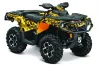 Can Am Outlander 500 / 650 / 800 / 800R / 1000 XT-P ATV Graphic Kit - 2013-2016 Motorhead Mandy Yellow