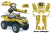 Can Am Outlander EFI 500 / 650 / 800 / 1000 ATV Graphic Kit - 2006-2011 Bone Collector Yellow