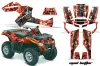 Can Am Outlander EFI 500 / 650 / 800 / 1000 ATV Graphic Kit - 2006-2011 Mad Hatter Red