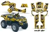 Can Am Outlander EFI 500 / 650 / 800 / 1000 ATV Graphic Kit - 2006-2011 North Star Yellow