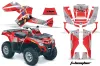 Can Am Outlander EFI 500 / 650 / 800 / 1000 ATV Graphic Kit - 2006-2011 T Bomber Red