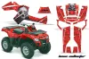 Can Am Outlander EFI 500 / 650 ATV Graphic Kit - 2012-2015 Bone Collector Red