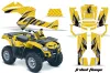 Can Am Outlander EFI 500 / 650 ATV Graphic Kit - 2012-2015 Tribal Flames Yellow