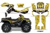Can Am Outlander MAX 500 / 650 / 800 ATV Graphic Kit - 2006-2012 Reaper Yellow