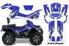 Can Am Outlander MAX 500 / 650 / 800 ATV Graphic Kit - 2006-2012 Tribal Flame Blue